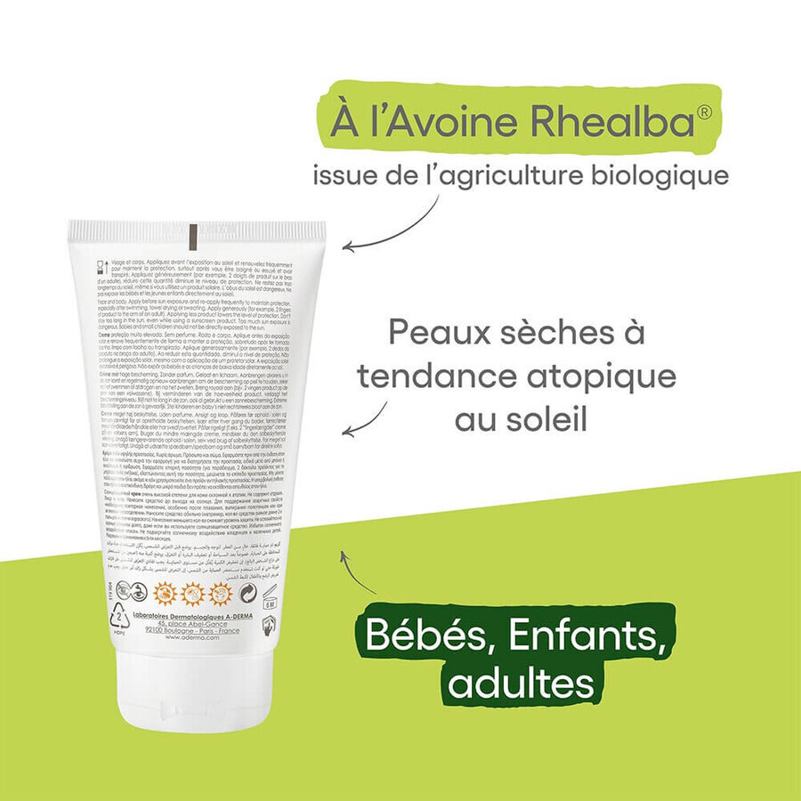 A-Derma Protect Crema Ultra Alta Protección Spf50+ -AD 150 ml