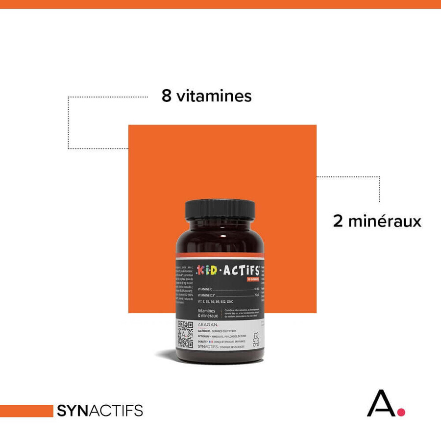 Aragan Synactifs BambiniActifs Vitamine e Minerali 30 gommine