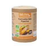 Nat&Form Organic Turmeric and Piperine 200 Geluli