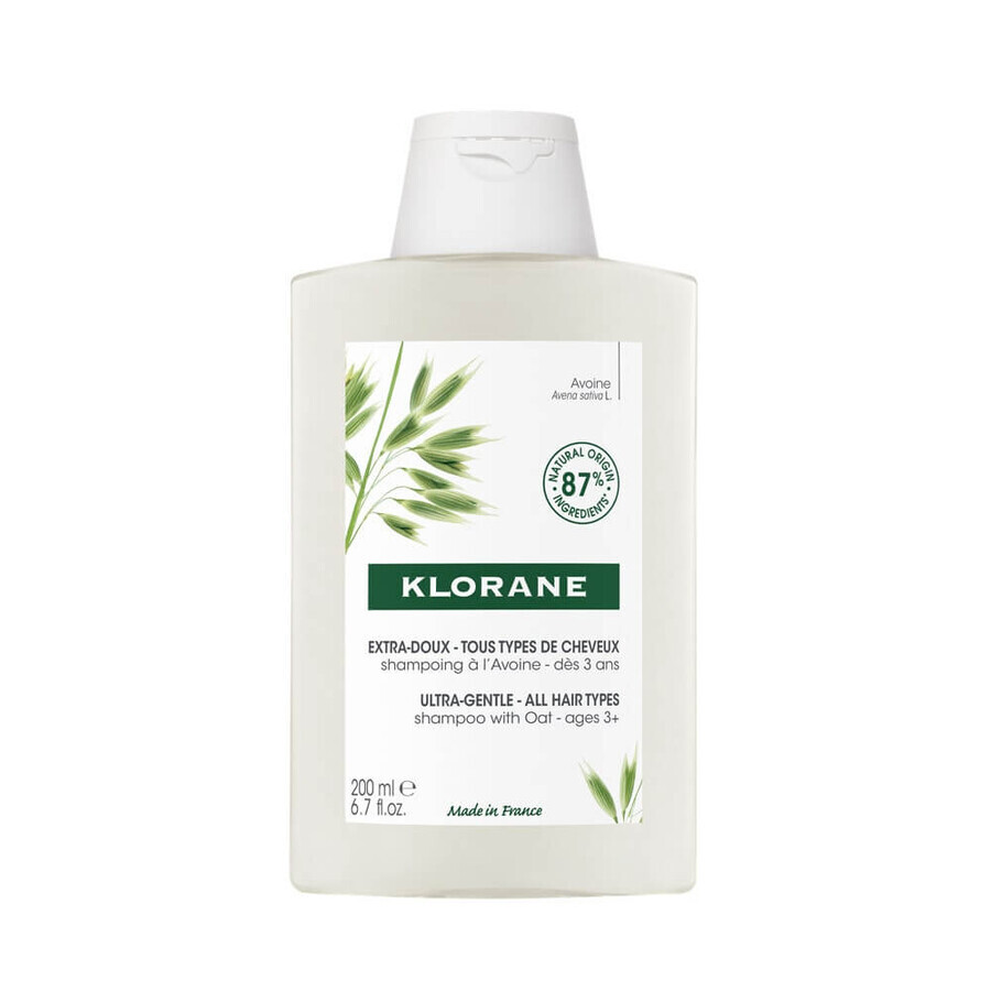 Klorane Champú Extra-Delicado Avena Todo tipo de cabello 200ml