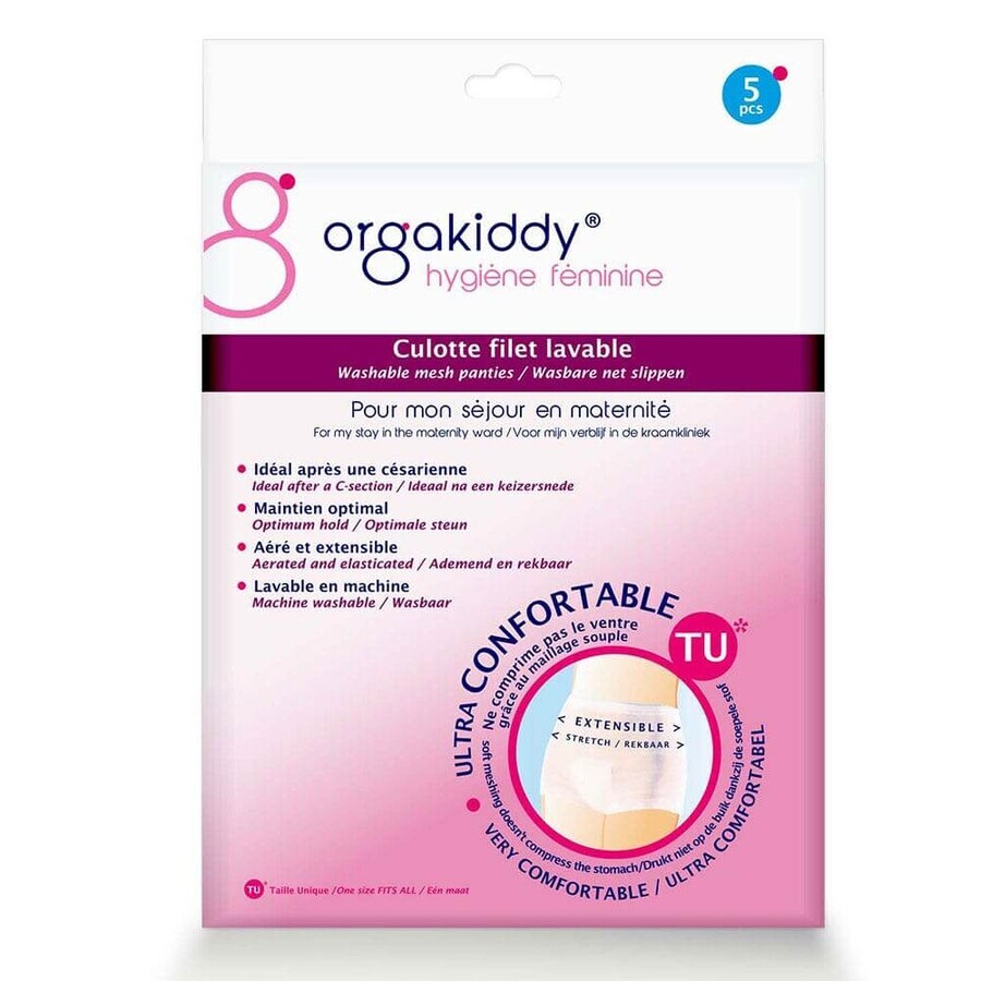 Boutique Orgakiddy Culotte Filet Lavable Taille Unique X5 Orgakiddy Culotte Filet Lavable Taille Unique X5