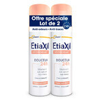 Etiaxil Déodorant Spray Douceur 24h Peaux Sensibles 2x150ml Etiaxil Déodorant Spray Douceur 24h Peaux Sensibles 2x150ml