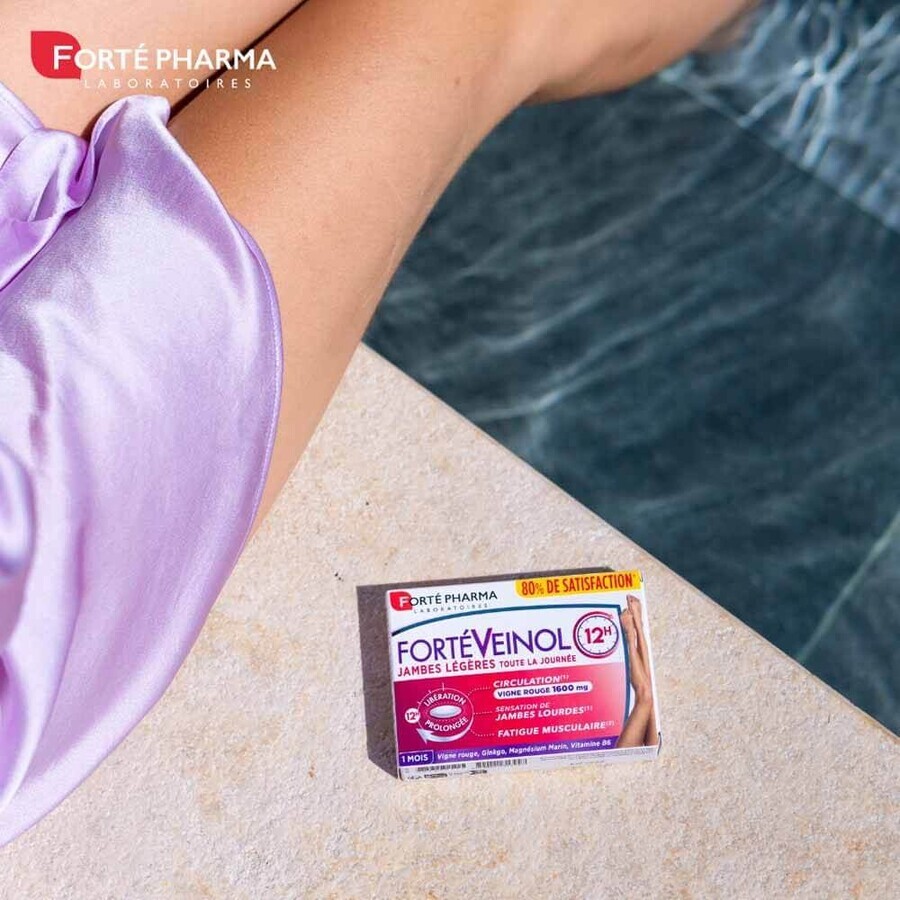 Forté Pharma Forté Veinol Red Vine circulation and heavy legs 60 extended-release tablets