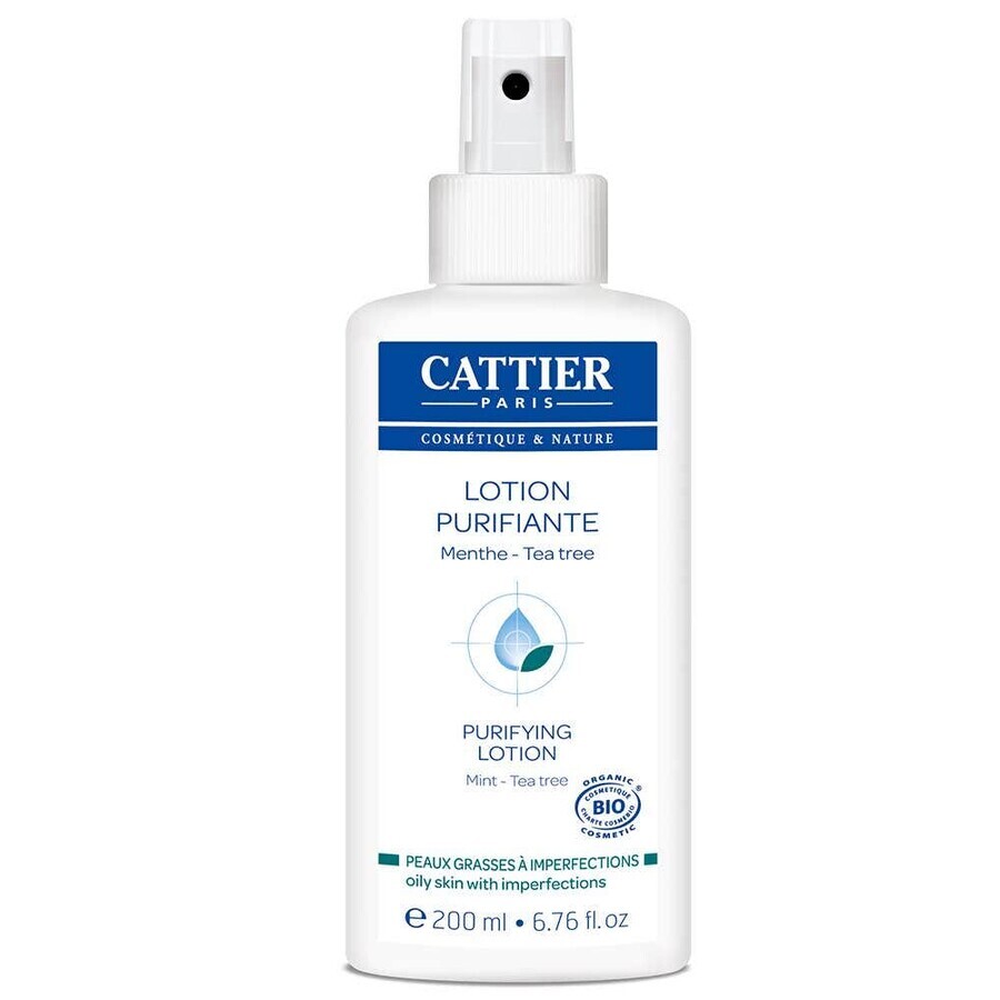 Cattier Organic purifying lotion for oily and blemish-prone skin N.A 200 ml