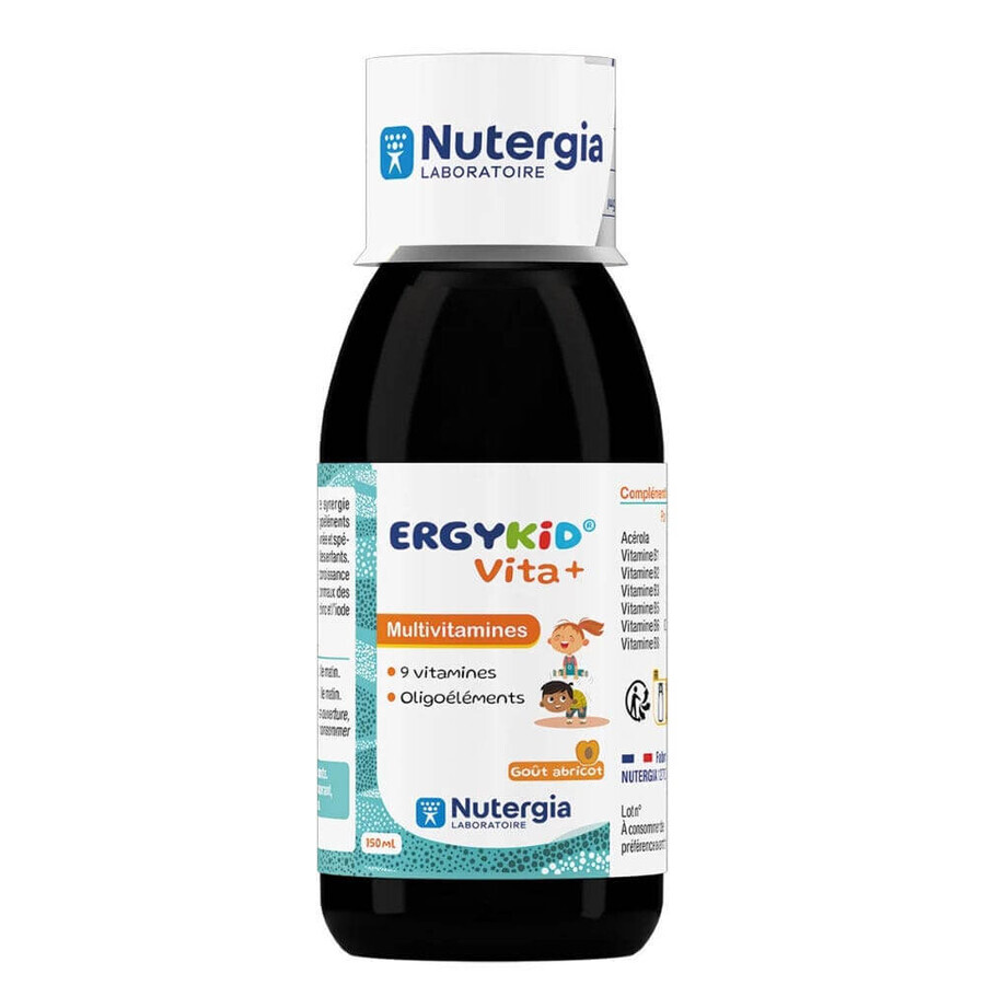 Boutique Nutergia Ergykid Vita + Multivitamines Goût Abricot Dès 3 Ans 150ml Nutergia Ergykid Vita + Multivitamines Goût Abricot Dès 3 Ans 150ml
