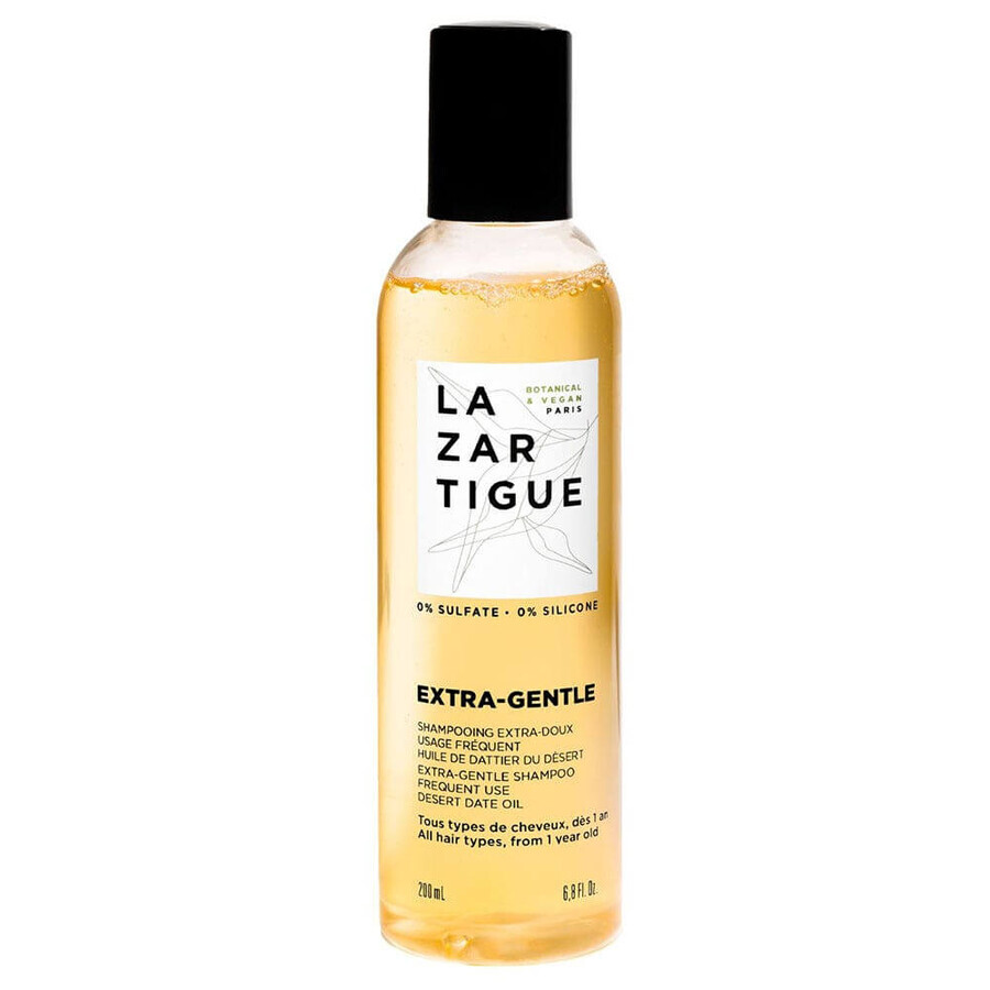 Lazartigue Extra Gentle Shampoing Extra Doux Usage Fréquent Tous Types De Cheveux 200ml