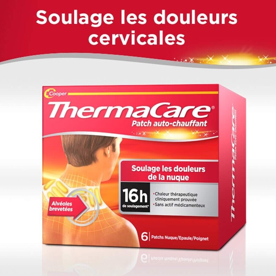 Thermacare self-warming plaster for neck, shoulder and wrist x6