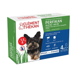 Clement-Thekan Pulgas y garrapatas Perro 1,5-4 kg 4 pipetas