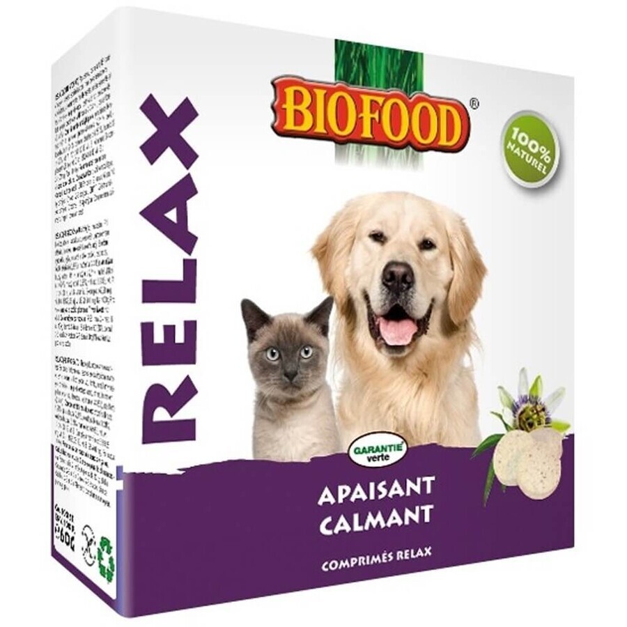 Biofood Relaxing, soothing and calming for dogs and cats 100 tablets