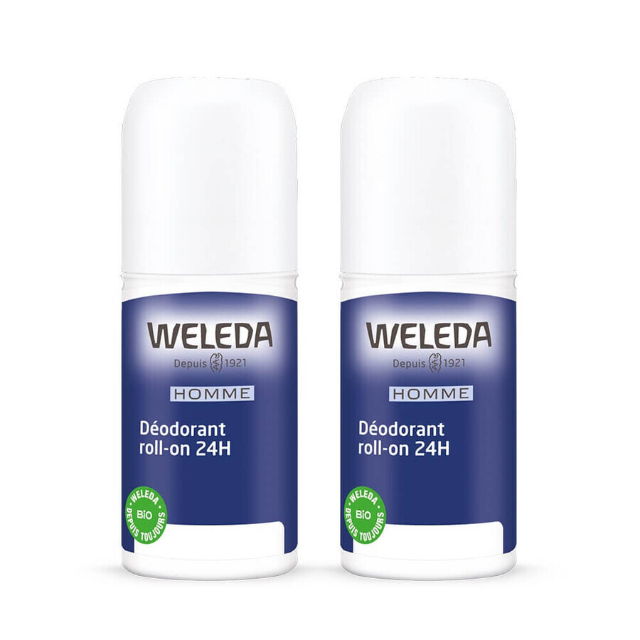 Weleda Deodoranti Uomo Roll On 24h 2x50ml