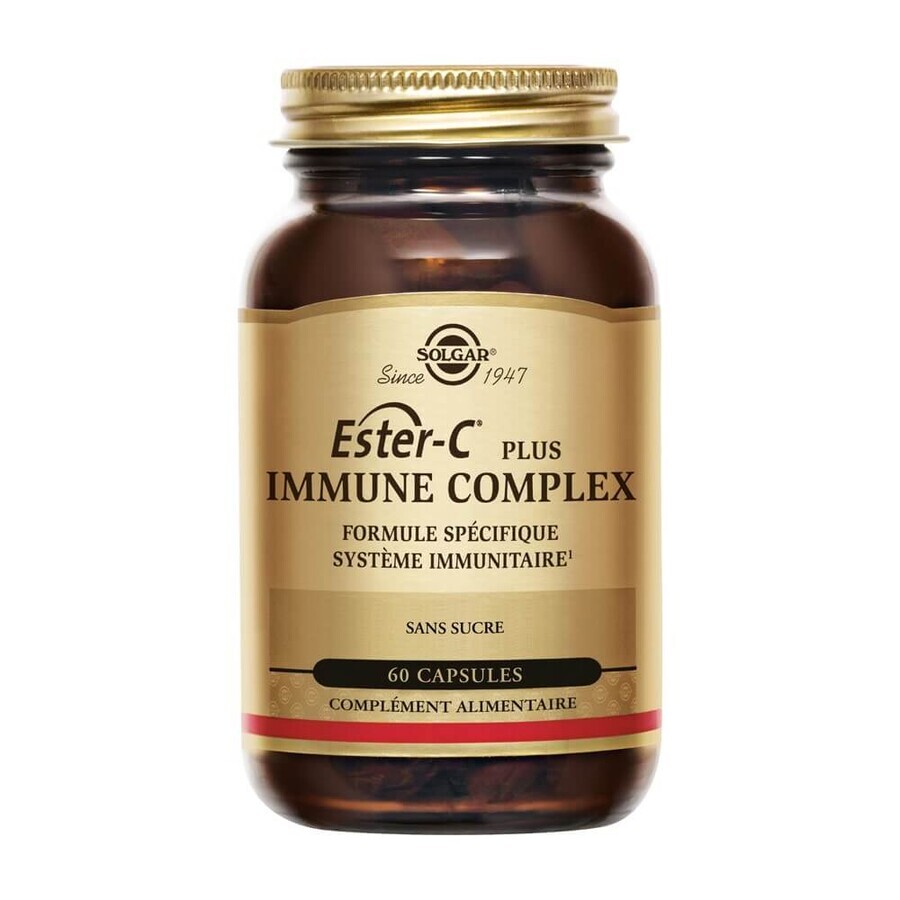 Solgar Ester C® Plus Défenses Immunitaires Immunkomplex 60 Kapseln