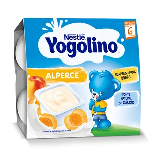 Yogolino albaricoque postre, +6 meses, 4x 100g, Nestlé