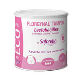 Saforelle Florgynal Tampons met Lactobacillus voor menstruatie Compact normaal zonder inbrenghuls ECO x22