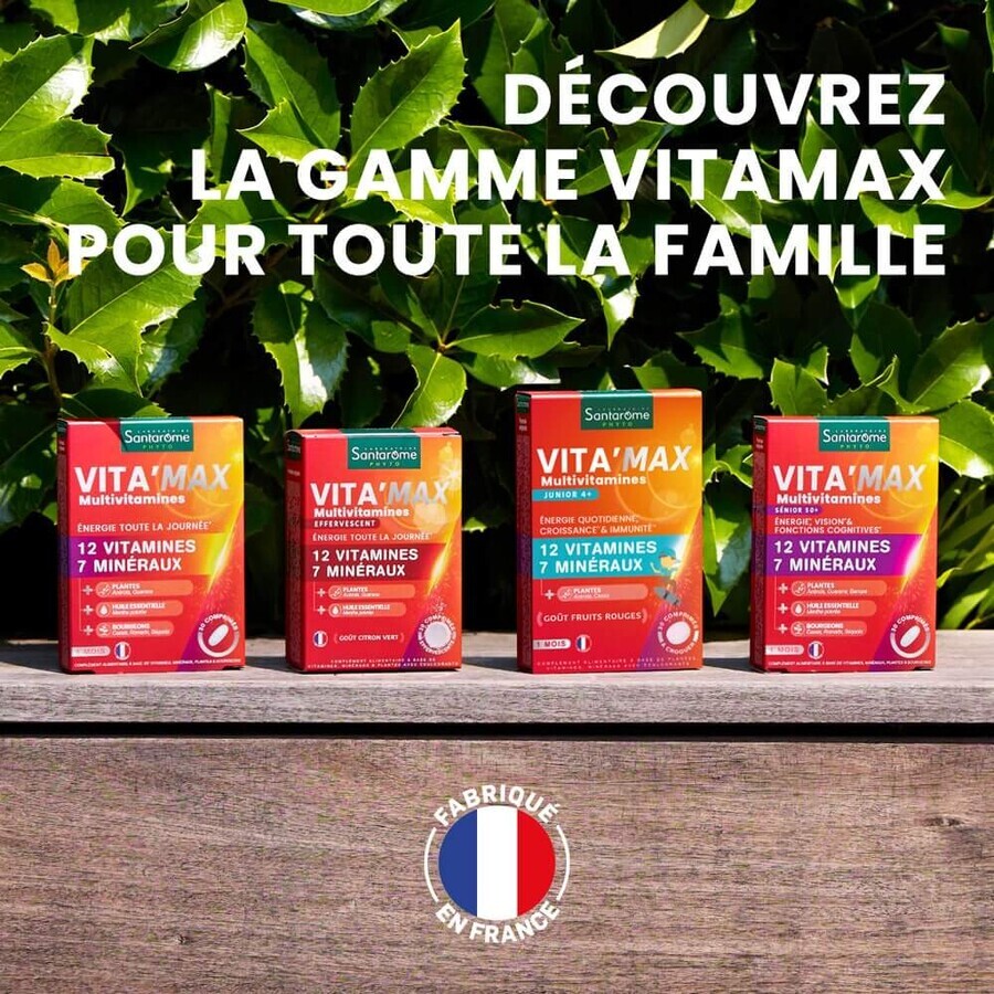 Santarome Vita'max Multivitamins From age 12 Lemon Flavor 20 effervescent tablets