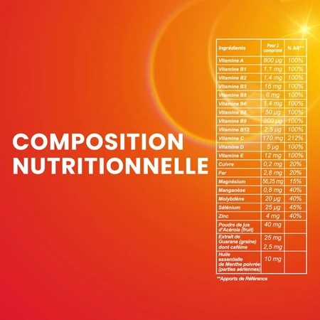 Santarome Vita'max Multivitaminen Vanaf 12 jaar Citroengearomatiseerd 20 bruistabletten