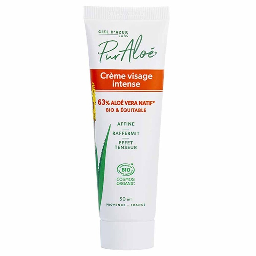 Pur Aloé Intensive Face Cream with Aloe Vera 63% Organic 50ml