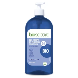 Bio Secure soap-free organic cotton milk body and hair gel 500ml