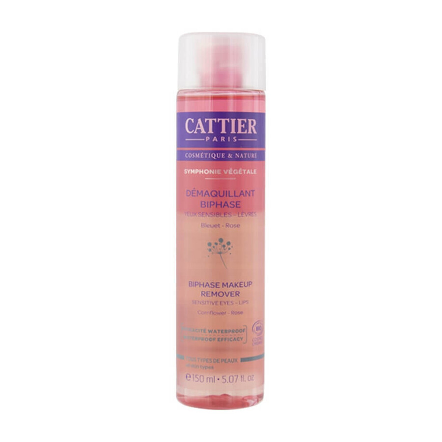 Cattier Symphonie Végétale Bio Biphasic Eye and Lip Makeup Remover 150ml