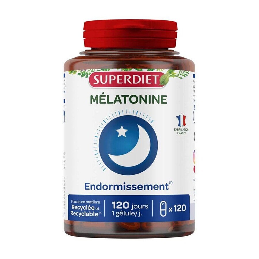 Boutique Superdiet Mélatonine 120 Gélules Superdiet Mélatonine 120 Gélules