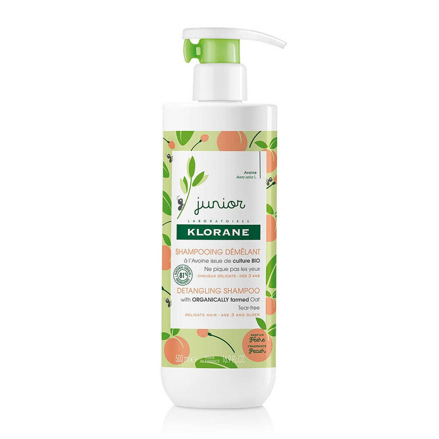Klorane Champú desenredante junior cabellos delicados 500ml