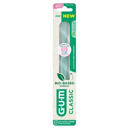 Gum Classic Brosse À Dents Bio-Sourcée Ultra Souple 15/100e Compacte x1