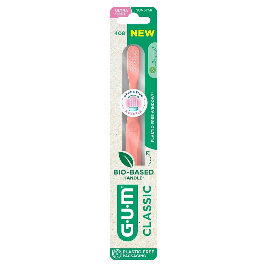 Gum Classic Brosse À Dents Bio-Sourcée Ultra Souple 15/100e Compacte x1