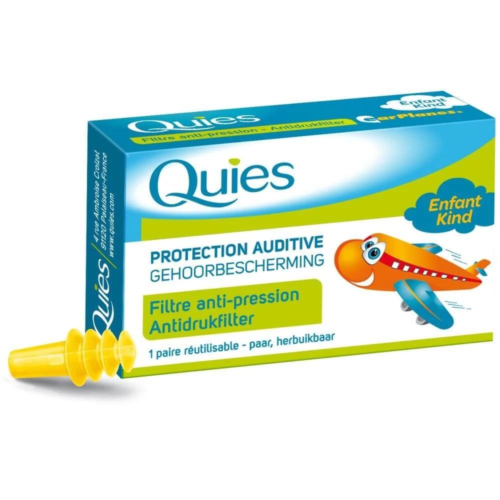 Quies Child with Pressure Filter Hearing Protection 1paio