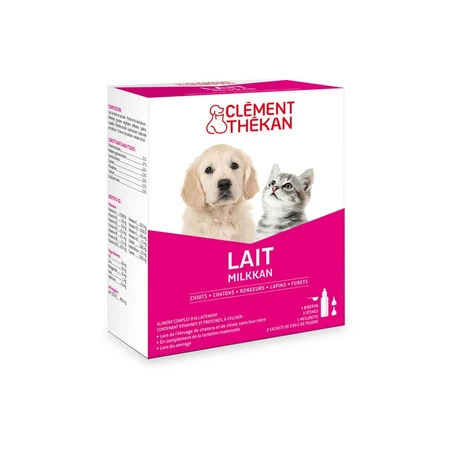 Clement-Thekan Milkkan Leche en polvo para gatitos Chiot Chaton 2x200g