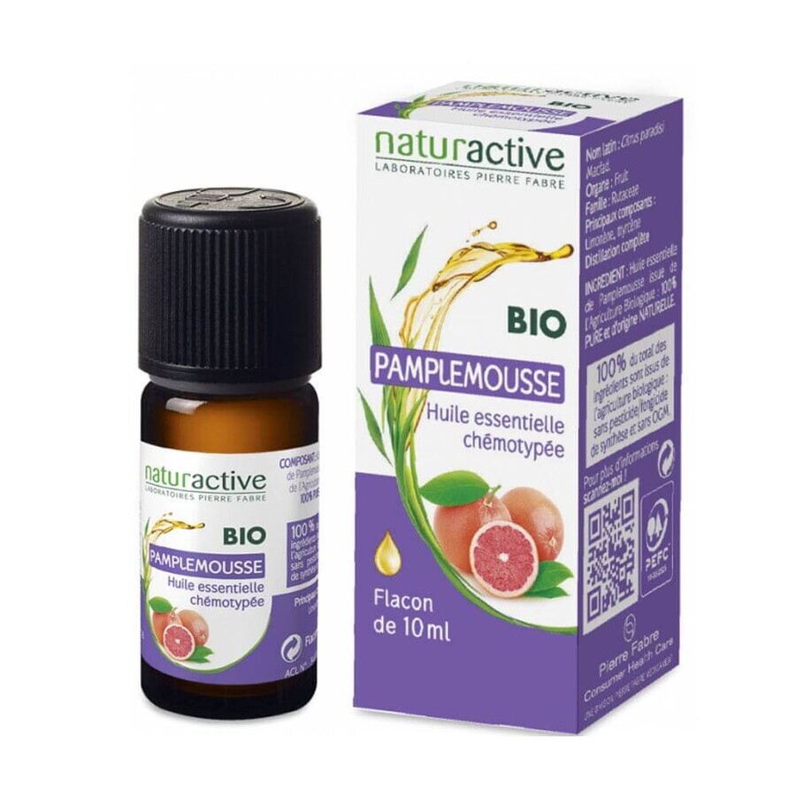 Acquista Naturactive Olio essenziale di pompelmo biologico 10ml Naturactive Olio essenziale di pompelmo biologico 10ml