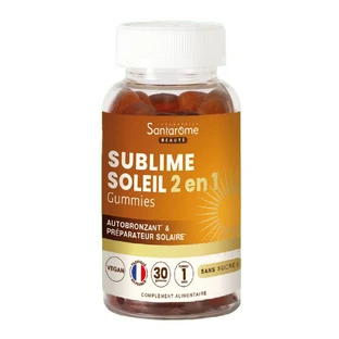 Santarome Sublime Soleil 2en1 Santarome 30 Gomme Sublime Sole 2in1 Autobronzant et Préparateur Solaire 30 Gomme