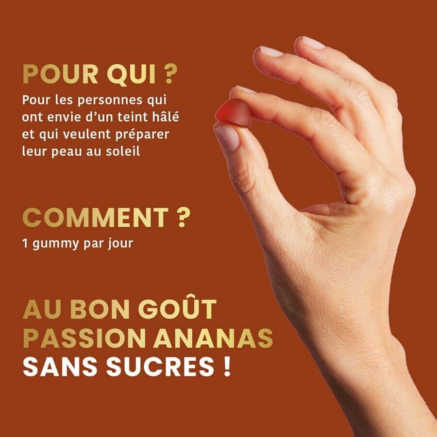 Santarome Sublime Soleil 2en1 Autobronzant et Préparateur Solaire 30 Gummies