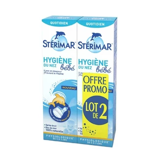 Sterimar Milde Fysiologische Neushygiëne Baby 0-3 Ani 2x100ml