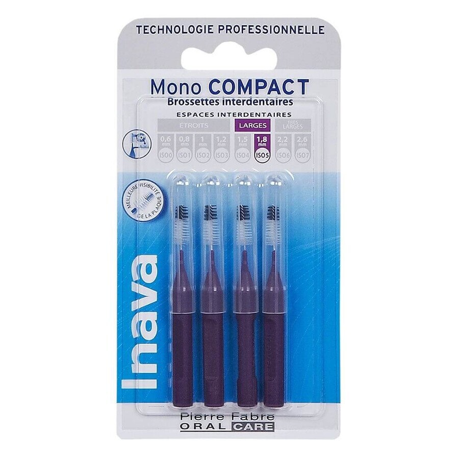 Inava Brossettes Interdentaires 1.8mm Violet X4 Mono Compact