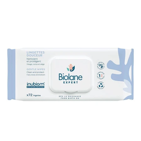 Biolane Expert Gentle Cleansing Wipes for Children Sensitive Skin x72