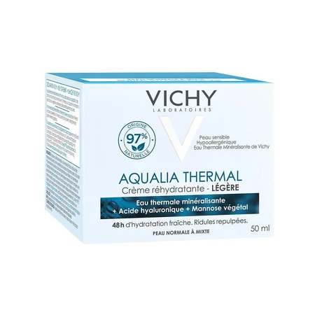 Vichy Aqualia Creme Hydratante Legere Eau Thermale Acide Hyaluronique 50ml