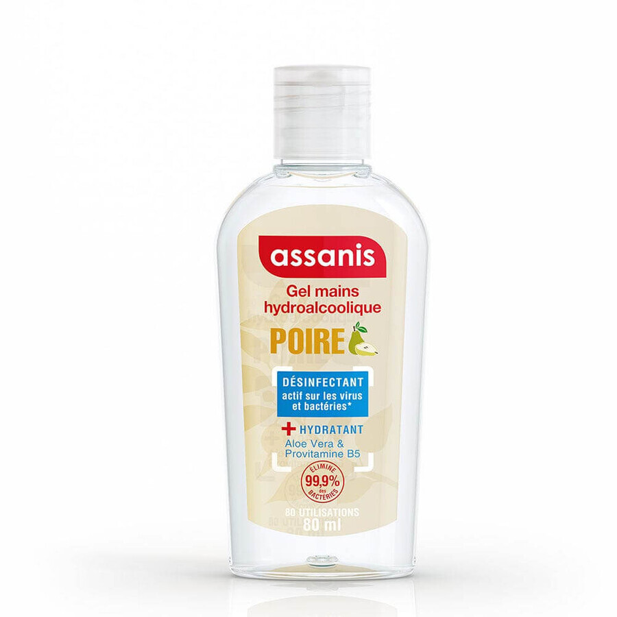 Assanis Pocket Scented Pear Hydroalcoholic Gel 80ml