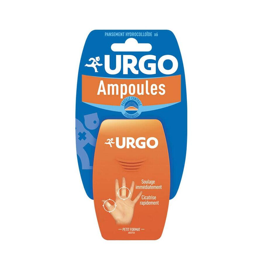 Urgo Fingers & Feet Fläschchen 6 kleine Verbände 6,1 X 2,5 cm