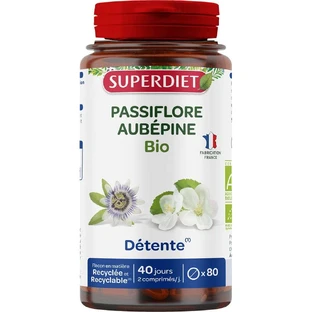 Superdiet Bio Passionsblume-Aubepin 80 Tabletten