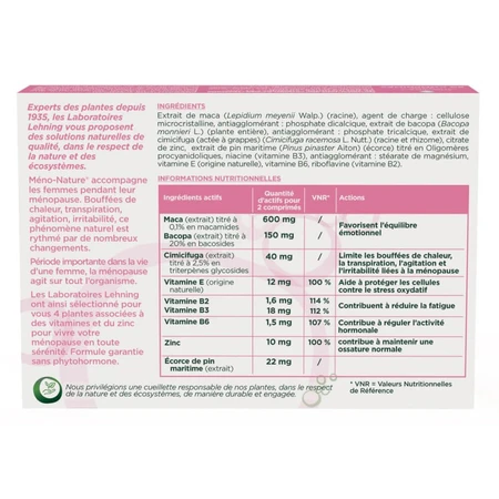 Lehning Méno-Nature® Menopausia 60 comprimidos