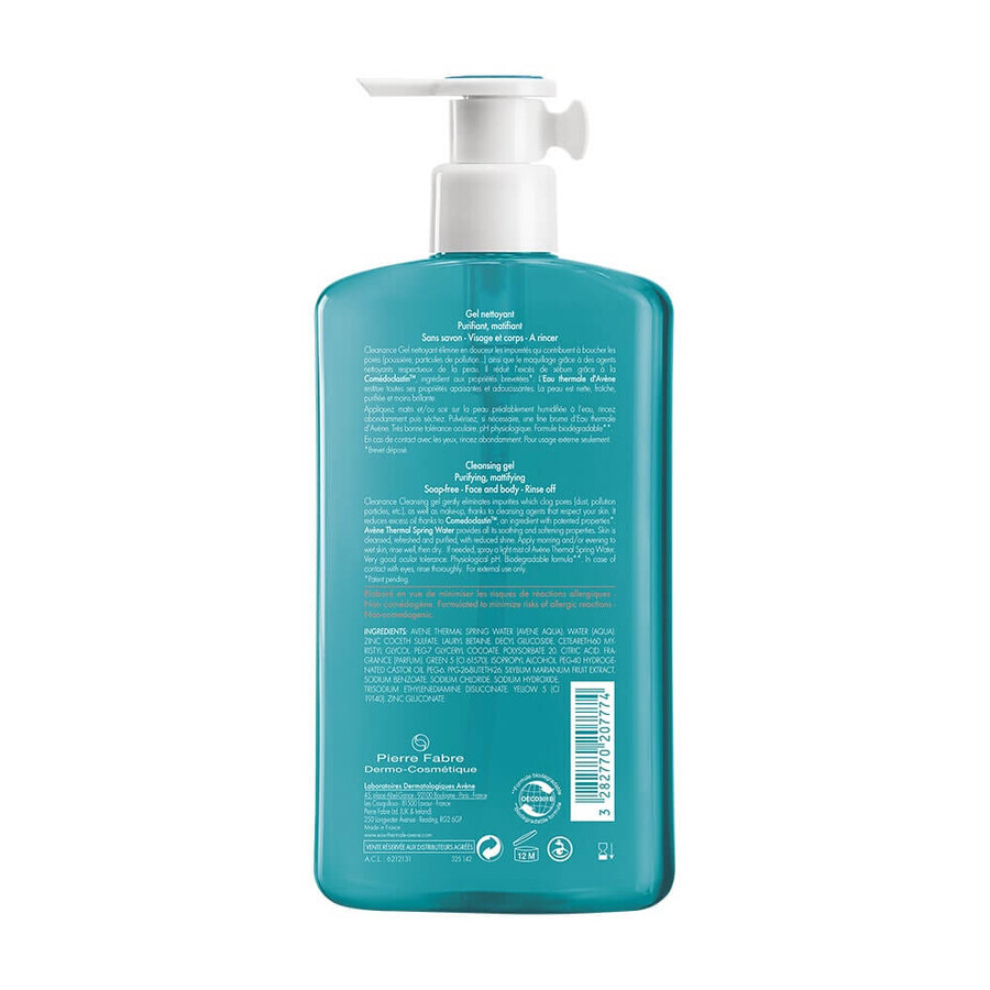Avène Cleanance Cleansing Gel Face and Body Oily Skin with Imperfections 400ml Avène Cleanance Cleansing Gel Face and Body Oily Skin with Imperfections 400ml