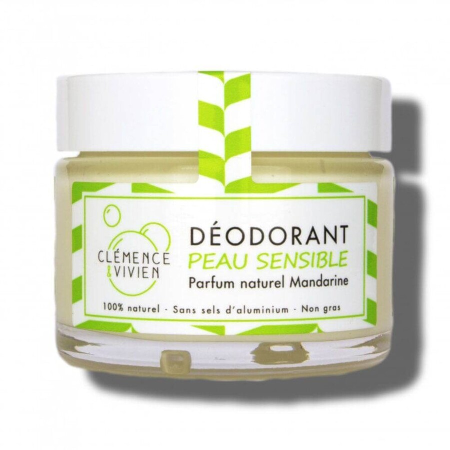 Boutique Clemence&Vivien Deodorant Naturel Creme Peaux Sensibles 50g Clemence&Vivien Deodorant Naturel Creme Peaux Sensibles 50g