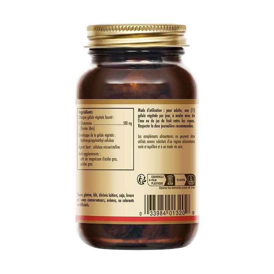 Solgar L-Glutamin 500mg 0,033 50 Gelatine