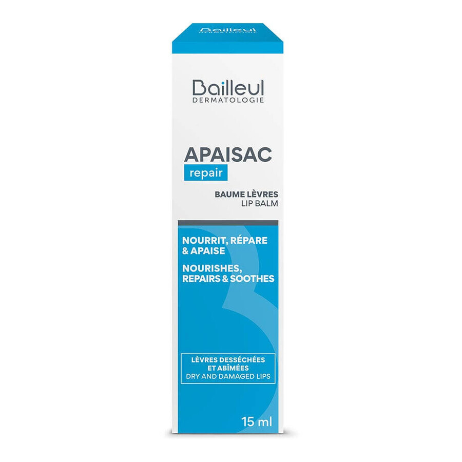 Bailleul Apaisac Bálsamo Labial Piel Sensible, Seca y Fragilizada 15ml