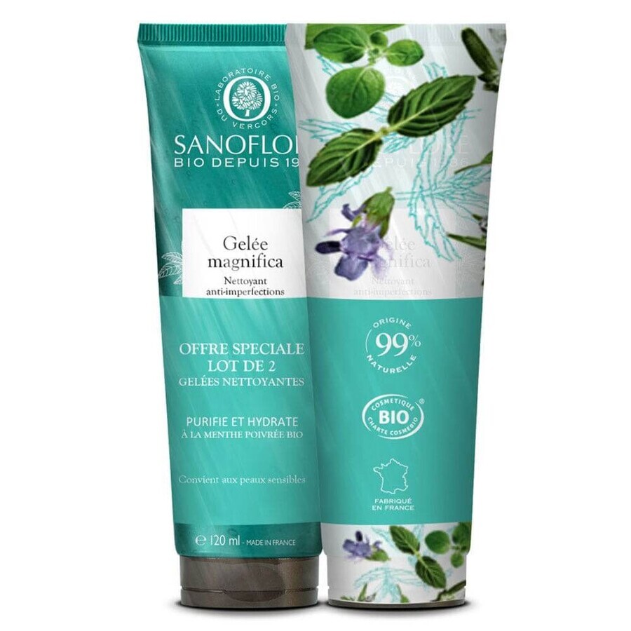 Sanoflore Magnifica Organic Anti-Imperfection Cleansing Gel 2x120ml