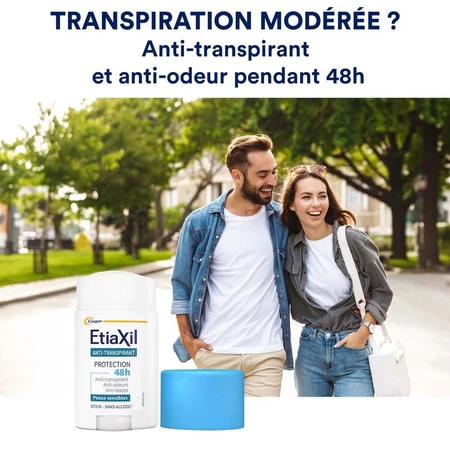 Etiaxil Desodorante Aerosol 48h protección contra la transpiración moderada para pieles sensibles 40 ml