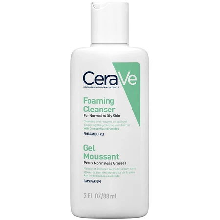 Cerave Gel Limpiador Facial para Piel Normal a Grasa 88ml