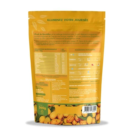 Iswari Eveil du Bouddha Bio Mango-Baobab Super Frühstück 360g