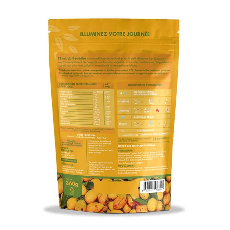 Iswari Eveil du Bouddha Super Desayuno Mango Baobab Bio 360g