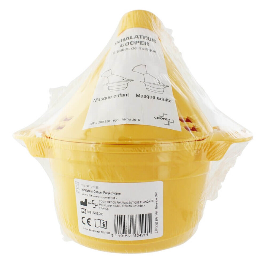 Buy Cooper plastic inhaler with 2 mask sizes for children and adults Cooper plastic inhaler with 2 mask sizes for children and adults