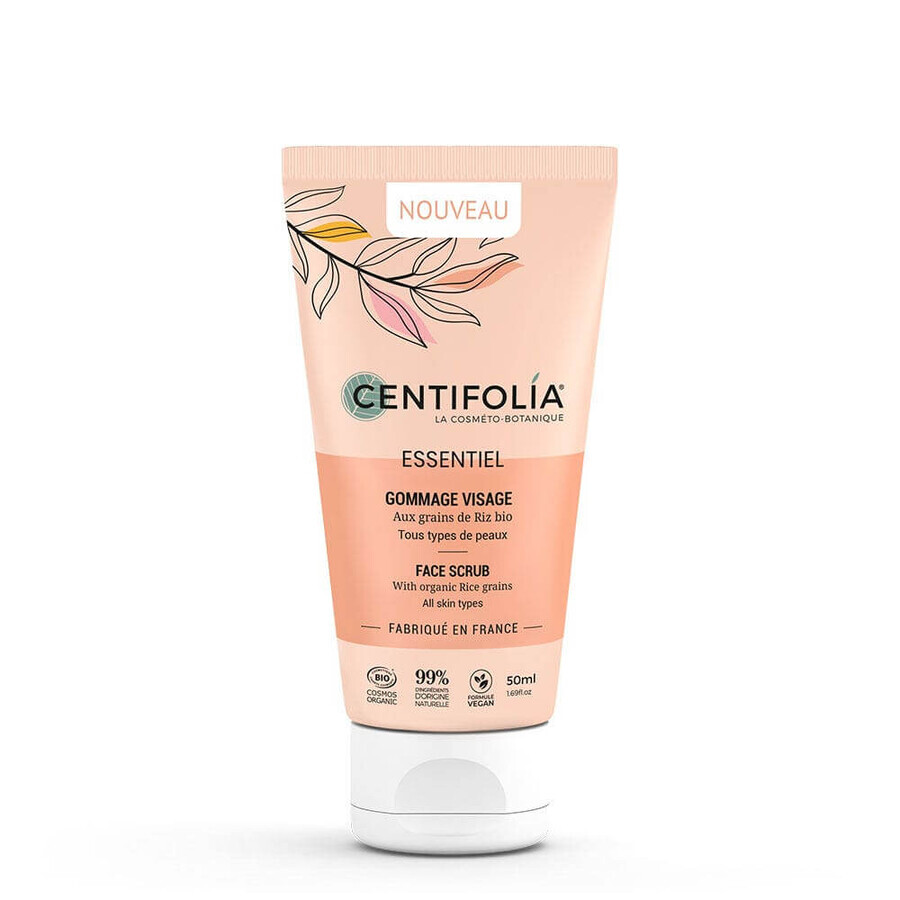 Centifolia Essentiel Facial Scrub Bio pour tous les types of skin 50ml